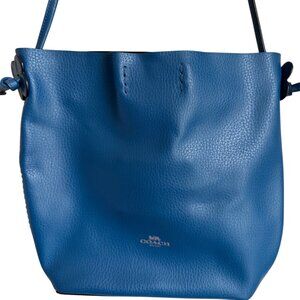 Coach Leather crossbody, flower accent